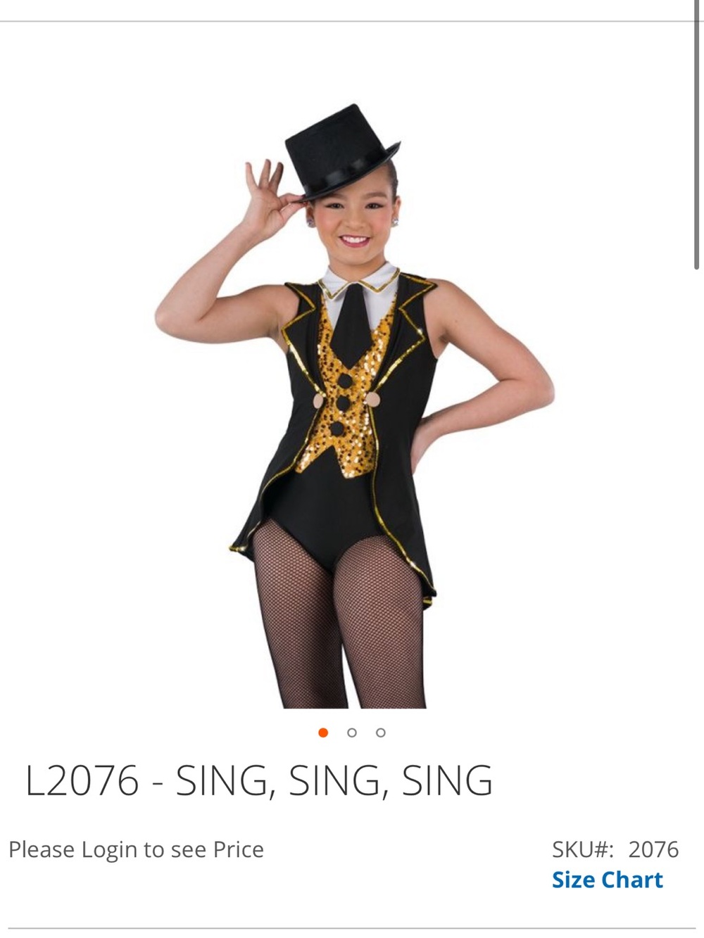 Laylas dance costume L2076 - SING, SING, SING